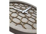 Wandklok NeXtime dia. 39.5 cm, polyresin/hout, grijs