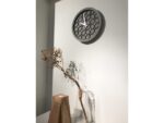 Wandklok NeXtime dia. 39.5 cm, polyresin/hout, grijs
