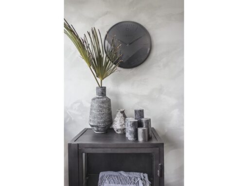 Wandklok NeXtime Glamour Ø40 metaal zwart