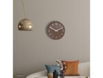 Grote wandklok - 50cm- Stille klok - Walnoot hout - NeXtime "Precious"