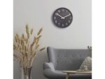 Grote wandklok - 50cm- Stille klok - Walnoot - zwart -      NeXtime "Precious"