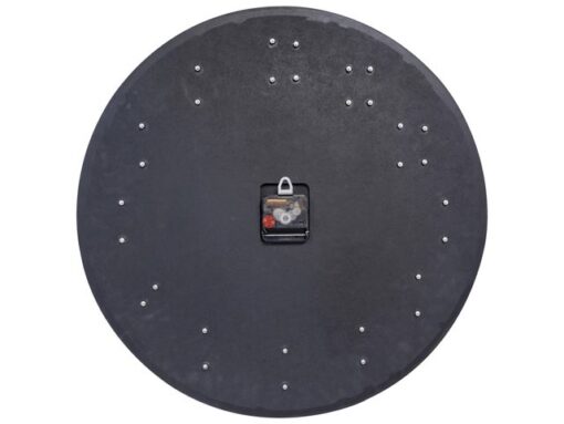 Grote wandklok - 50cm- Stille klok - Walnoot - zwart -      NeXtime "Precious"
