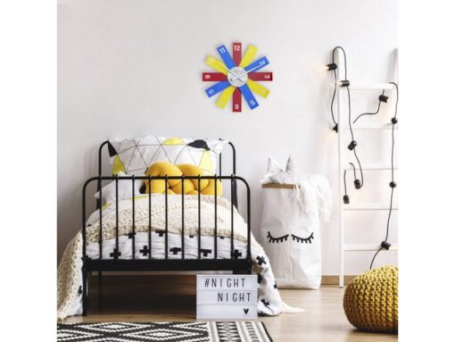 Design wandklok - 40cm- Stille klok - Multicolor - Acryl -  NeXtime "Plexi"