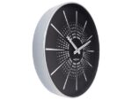 Stille wandklok - 40cm- Zwart - Metaal -NeXtime "Excentric"