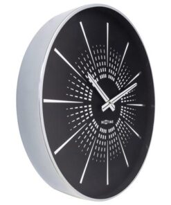 vuurwerkpatroon en contrast maken deze klok elegant en sjiek. Deze klok werkt op 1 x AA batterij (niet inbegrepen)