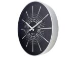 Stille wandklok - 40cm- Zwart - Metaal -NeXtime "Excentric"