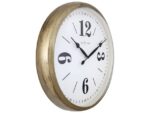 Landelijke wandklok - 39cm - Stille klok - Wit/ Goud-       NeXtime "Classic"