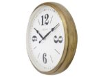 Landelijke wandklok - 39cm - Stille klok - Wit/ Goud-       NeXtime "Classic"