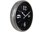 Landelijke wandklok - 39cm - Stille klok - Wit/ ZIlver -    NeXtime "Classic"