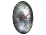 Stille wandklok - 35cm - Discobal - Koepelvormig glas -     NeXtime "Disco Ball"