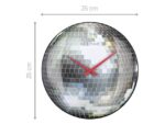 Stille wandklok - 35cm - Discobal - Koepelvormig glas -     NeXtime "Disco Ball"