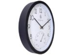Buitenklok Nextime dia 30.5cm Marigold met temperatuur      cijfers, zwarte rand witte wijzerplaat plastic
