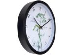 Buitenklok Nextime dia 30.5cm Anethium cijfers, zwarte rand witte wijzerplaat plastic