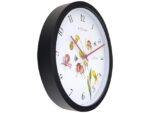 Buitenklok Nextime dia 30.5cm Silene cijfers, zwarte rand   witte wijzerplaat plastic