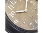 Buitenklok Nextime dia 23,5 cm Jasmine met thermo- en       hydrometer cijfers, zwarte rand kopere wijzerplaat plastic