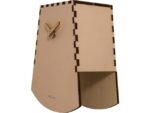 Tafelklok NeXtime Rocky 19.5x18x8.8 cm hout zalm