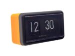 Flip klok Nextime 18x10x7cm tafel/wand oranje/zwart