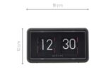 Flip klok Nextime 18x10x7cm tafel/wand oranje/zwart