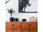 Flip klok Nextime 18x10x7cm tafel/wand oranje/zwart