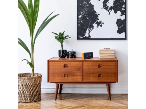 Flip klok Nextime 18x10x7cm tafel/wand oranje/zwart