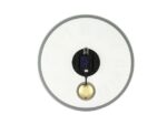 Wandklok NeXtime dia. 43 x 4.2 cm, glas, wit, 'Romana'