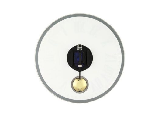 Wandklok NeXtime dia. 43 x 4.2 cm, glas, wit, 'Romana'