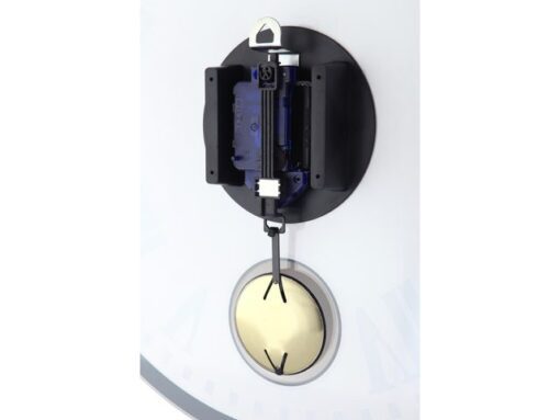 Wandklok NeXtime dia. 43 x 4.2 cm, glas, wit, 'Romana'