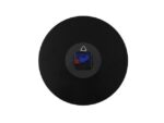 Wandklok NeXtime dia. 30 x 3.5 cm, glas, zwart, 'Classy     Round'