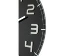 Wandklok NeXtime dia. 30 x 3.5 cm, glas, zwart, 'Classy     Round'