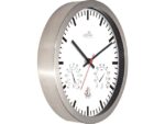 Wandklok Nextime dia 25cm wit RC aluminium Radio Controlled