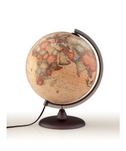 Deze basic Globes van Atmosphere hebben een diameter van 30 cm en een 37 cm hoge verlichte globe. Cartografie van hoge kwaliteit met politieke kaarten met meer dan 2500 plaatsnamen. Deze ingenieus ontworpen dubbelbeeld (politiek en fysieke) wereld geeft u het beste van twee werelden en vertegenwoordigt een uitstekende twee-voor-één-prijs-kwaliteitverhouding. Gemonteerd op een halve meridiaan gemaakt van stevig zwart plastic. Geweldige kinderbol om de geografie van de wereld te leren.