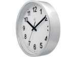 NeXtime wandklok NXT diam. 25,5 kunststof zilver, witte wijzerplaat