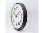 NeXtime wandklok NXT diam. 26cm kunststof zwart, witte wijzerplaat