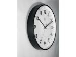 NeXtime wandklok NXT STIL UURWERK 40cm kunststof zwart, witte       wijzerplaat