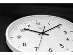 NeXtime wandklok NXT diameter 30cm kunststof wit, witte wijzerplaat