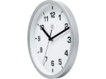 NeXtime wandklok NXT diameter 20cm kunststof zilver, witte          wijzerplaat