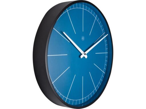NeXtime Wandklok nXt Ethan Ø 40 cm blauw
