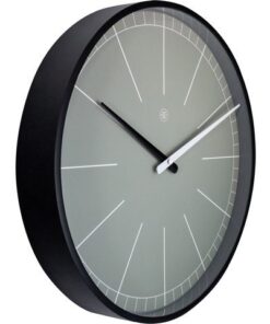 met een minimalistisch design. De grijze wijzerplaat