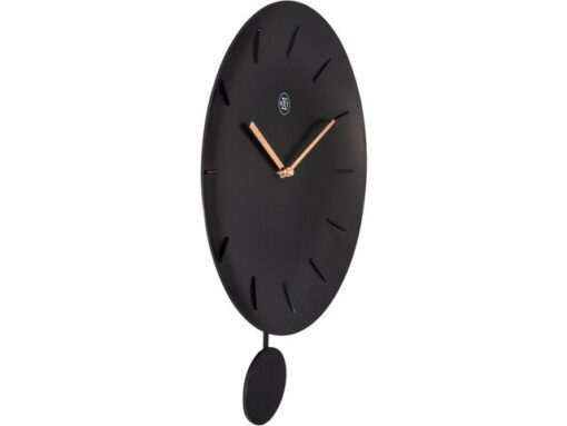 NeXtime Wandklok nXt Bowl Ø 30 cm zwart