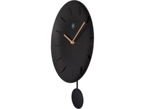 NeXtime Wandklok nXt Bowl Ø 30 cm zwart