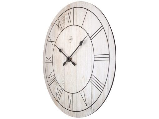 NeXtime Wandklok nXt Paul dia 40cm hout wit