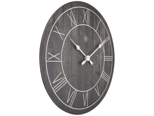 NeXtime Wandklok nXt Paul dia 40cm hout zwart
