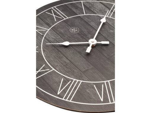 NeXtime Wandklok nXt Paul dia 40cm hout zwart