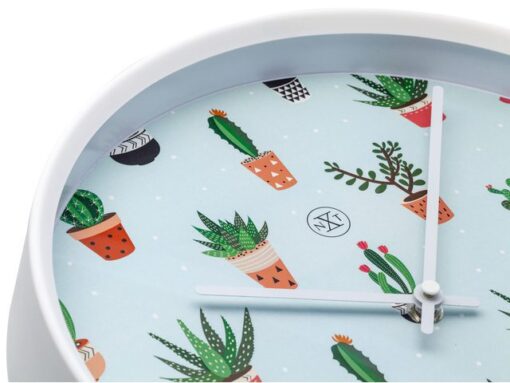 NeXtime Wandklok nXt Cactus dia 30cm kunststof wit