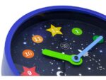 NeXtime Wandklok nXt Apollo dia 26cm kunststof blauw