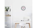 Stationsklok - 25.5cm - Stille wandklok - Wit - nXt by      NeXtime - "Newcastle"