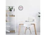 Stationsklok - 25.5cm - Stille wandklok - Wit - nXt by      NeXtime - "Newcastle"