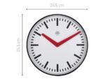 Stationsklok - 25.5cm - Stille wandklok - Wit - nXt by      NeXtime - "Newcastle"