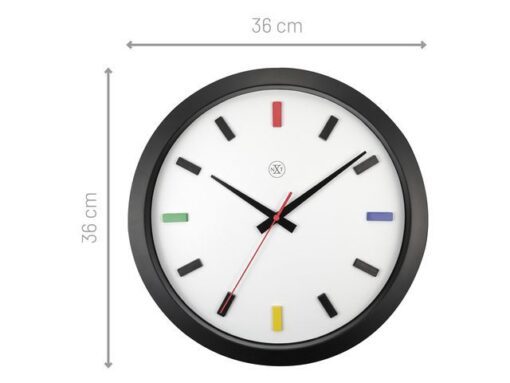 Kleurrijke wandklok - 36cm - Stille klok - Multicolor - nXt by NeXtime - "Mix"