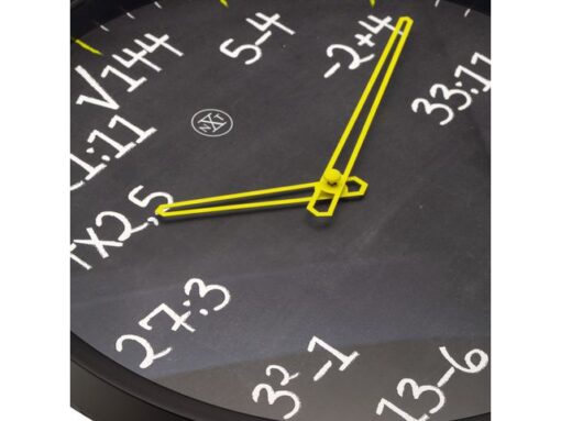 Reken wandkllok - 30cm -Stille klok- Rekenformule design -  nXt by NeXtime - "Maths"